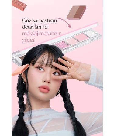 PERIPERA Pigmented 5 Different Textured Eyeshadow Palette All Take Mood Palette 004 If Pink Check Dm Plz - Buy Online on GoSupps.com