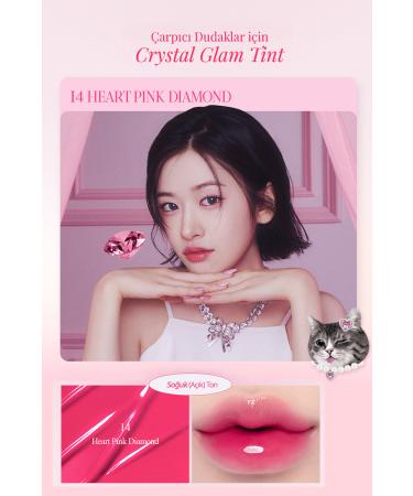 CLIO Non-sticky Intense Shimmer Tint CLIO Crystal Glam Tint (14 Heart Pink Diamond) - Buy Online on GoSupps.com