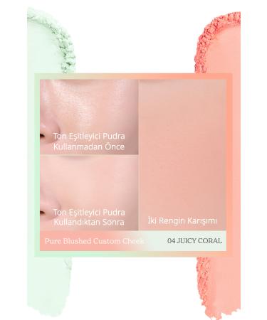 PERIPERA Natural and Bright Look Two-Tone Blush PERIPERA Pure Blushed Custom Cheek (004 Juicy Coral) - Buy Online on GoSupps.com