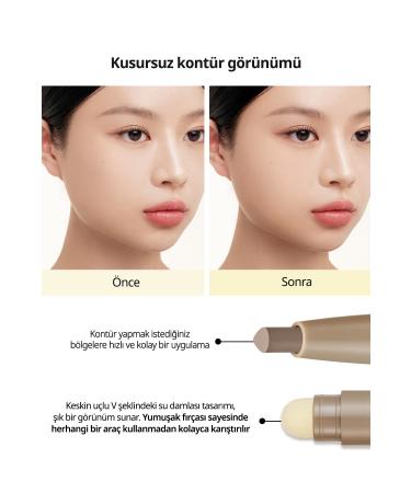 PERIPERA Practical Double-Sided Contour Stick PERIPERA V Shading Blending Stick (003 Grayish Cool) - Buy Online on GoSupps.com