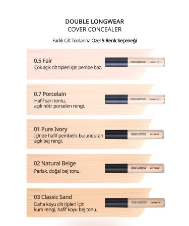 PERIPERA Lightweight All Day High Coverage Peripera Double Longwear Cover Concealer (#07 Porcelain) - Buy Online on GoSupps.com