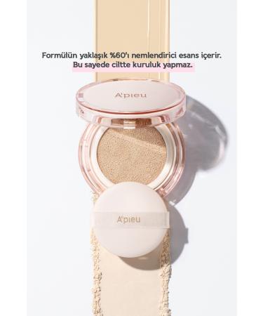 Missha 24 Hour Moisturizing Cushion A'PIEU Waterlock Cushion (21N) SPF50+/PA++++ - Buy Online on GoSupps.com