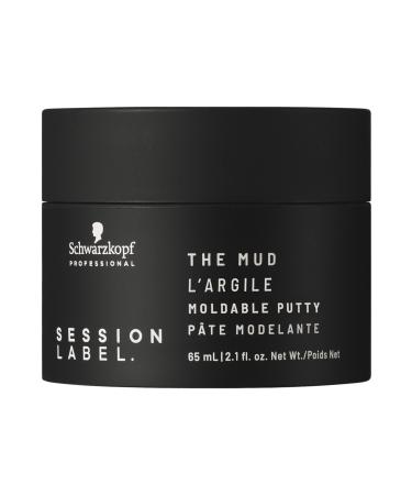 Schwarzkopf (/ Session Label The Mud Moldable Putty Modern and Stylish Touches for Matte Shaping Wax65 Ml +%
