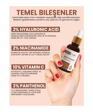 ARM Glow Vitamin C Skin Brightening and Tone Equalizing Care Serum (Niacinamide Hyaluronic Acid Panthenol) 30ml - Buy Online on GoSupps.com