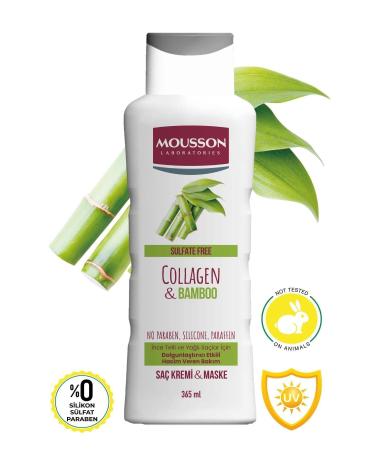Mousson Collagen & Bamboo Intensive Volume Hair Care Cream and Mask 365 ml - Buy Online on GoSupps.com