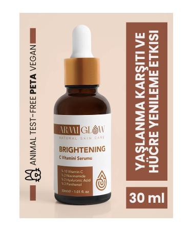 ARM Glow Vitamin C Skin Brightening and Tone Equalizing Care Serum (Niacinamide Hyaluronic Acid Panthenol) 30ml