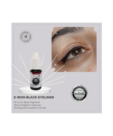 S-IRON COSMETIC Permanent Make-up Paint Black Eyeliner / Dipliner