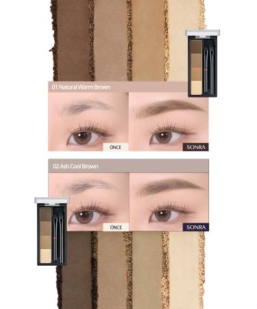 CLIO Warm Undertone Eyebrow Shadow Palette CLIO Kill Brow Shaping Powder Brow (01 Natural Warm Brown) - Buy Online on GoSupps.com