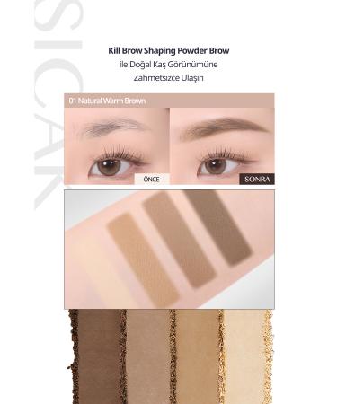 CLIO Warm Undertone Eyebrow Shadow Palette CLIO Kill Brow Shaping Powder Brow (01 Natural Warm Brown) - Buy Online on GoSupps.com