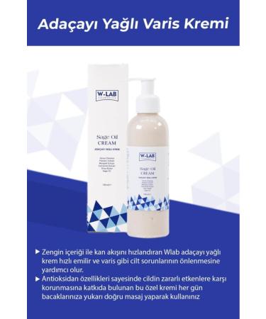 W-Lab Cosmetics Sage Oil Cream 190 ml - Buy Online on GoSupps.com