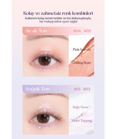 CLIO Sparkling and Transparent Liquid Glitter CLIO Moon Glass Liquid Glitter Sweet Cloud (01 Baby Snow) - Buy Online on GoSupps.com