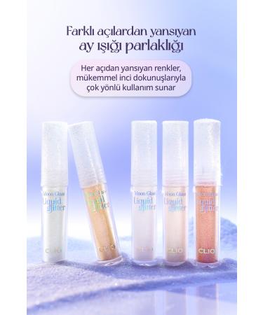 CLIO Sparkling and Transparent Liquid Glitter CLIO Moon Glass Liquid Glitter Sweet Cloud (04 Pink Spread) - Buy Online on GoSupps.com
