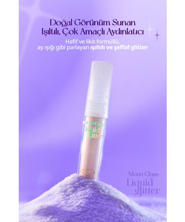 CLIO Sparkling and Transparent Liquid Glitter CLIO Moon Glass Liquid Glitter Sweet Cloud (04 Pink Spread) - Buy Online on GoSupps.com