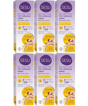 Sesu Hair Removal Cream 100ML Normal Skin (Set of 6)