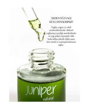 Juniper Natural Green Tea & Algae Extract Face Oil - Moisturizing Repairing Vegan - 30 ML - Buy Online on GoSupps.com