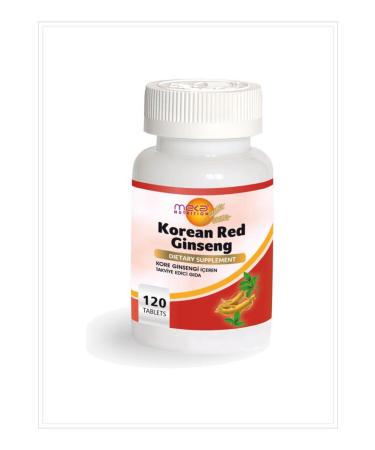 Meka Nutrition Korean Red Ginseng 500 Mg 120 Tablets