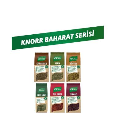Knorr Spice Series Chili Pepper 65gr Black Pepper 60gr Dried Mint 25gr Thyme 20gr Cumin 65gr Sumac 70gr