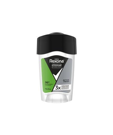 Rexona Men Clinical Protection Stick Deodorant Active Fresh Up to 96 Hours Protection 45 ml X2 Pieces - Buy Online on GoSupps.com