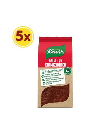 Knorr Spice Series Red Pepper Powder Sweet 65 gr X 5 Pieces