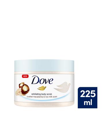 Dove Body Scrub Macadamia Nut & Rice Milk 225 ml X1