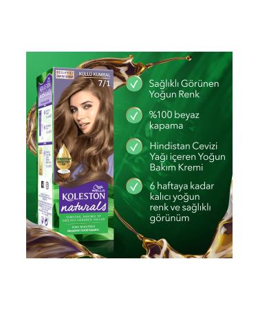 Wella Koleston Naturals Hair Dye 7/1 Ash Blonde - Buy Online on GoSupps.com