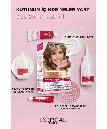 L'Oreal Paris Excellence Creme Hair Dye 7.3 Blonde Dore - Buy Online on GoSupps.com