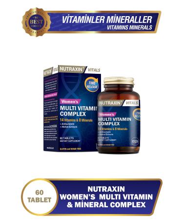 Nutraxin Vitals Women's Multivitamin Complex 60 Tablets