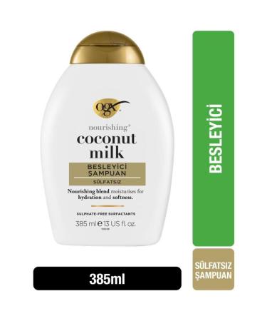 OGX Nourishing Coconut Milk Sulfate-Free Shampoo 385 ml