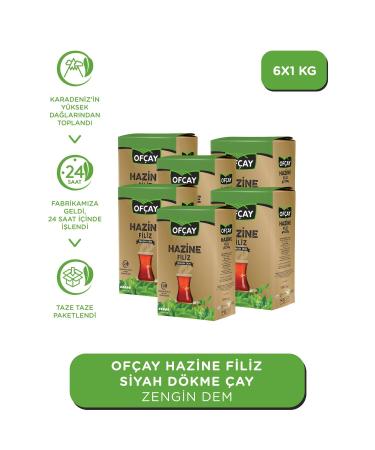 Of ay Hazine Bulk Black Tea 1000gr X 6 Pieces