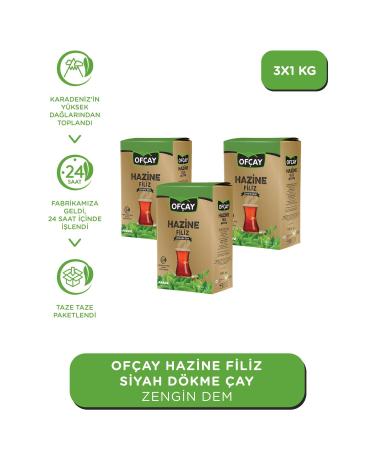 Of ay Hazine Bulk Black Tea 1000gr X 3 Pieces