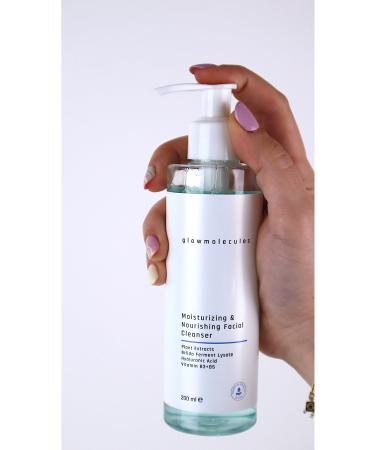 glowmolecules Moisturizing Nourishing Face Wash Gel - Moisturizing Facial Cleanser (200 ML) - Buy Online on GoSupps.com