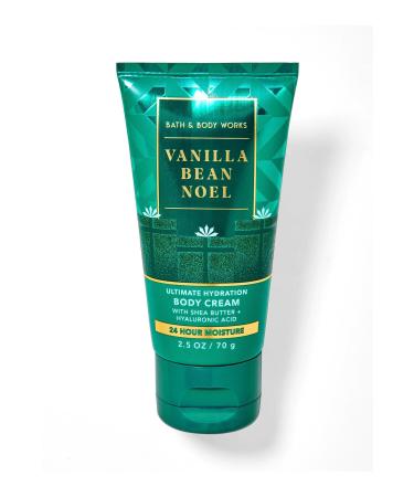 Bath & Body Works Vanilla Bean Christmas Travel Size Body Cream 70g