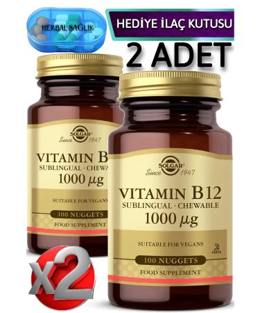 Solgar 2 Solgar Vitamin B12 -(Sublingual) 1000 mcg 100 pcs