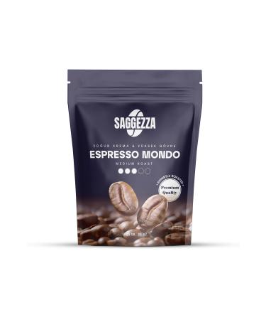 Saggezza Espresso Mondo Medium Roast Intense Body and Creamy Coffee 1000 gr