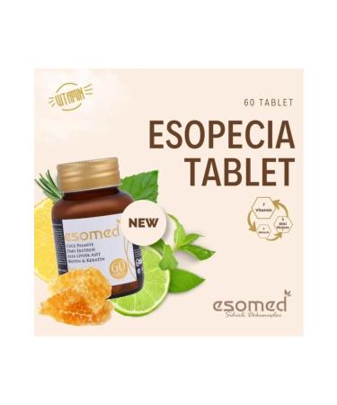 Esomed Esopecia 60 Tablets Collagen for Hair Nails and Skin Biotin & Keratin Horsetail Selenium - Buy Online on GoSupps.com