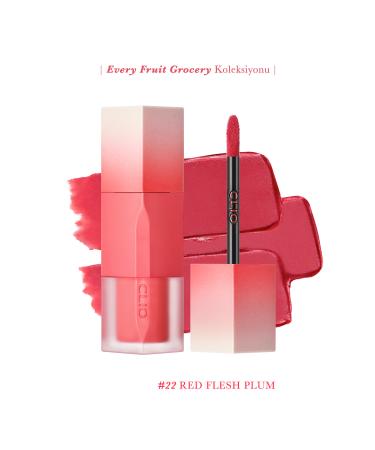 CLIO Smooth and Velvety Textured Natural Looking Tint CLIO Chiffon Blur Tint (22 Red Flesh Plum)