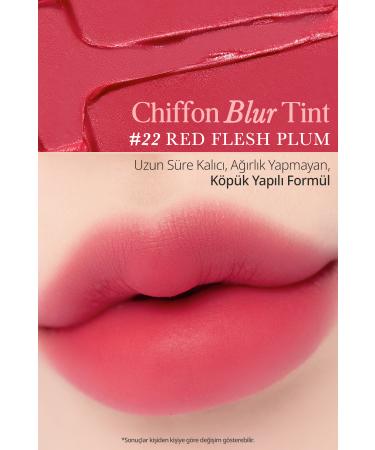 CLIO Smooth and Velvety Textured Natural Looking Tint CLIO Chiffon Blur Tint (22 Red Flesh Plum) - Buy Online on GoSupps.com