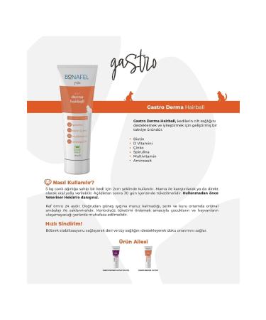 Bonafel Multivitamin Additive Hairball Prevention Paste for Cats Malt 100 Gr - Biotin Zinc Vitamin D - Buy Online on GoSupps.com