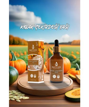 NATTIVO 0 Natural Cold Pressed Pumpkin Seed Oil - Rich in Vitamins and Minerals 50ml