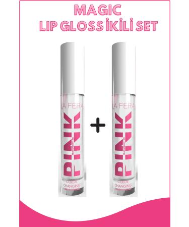 La Fera Magic Pink Gloss (COLOR CHANGING LIP GLOSS) Duo Set