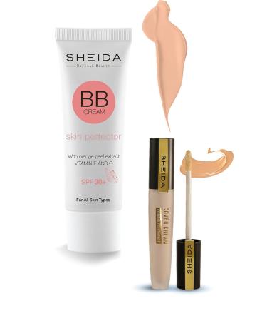 Sheida Bb Cream Extra Light and Cover Cream Concealer 51 Duo Set (VERY LIGHT COLOR) - Buy Online on GoSupps.com