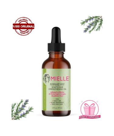 MIELLE Rosemary Rosemary and Mint Hair Strengthening Serum Oil Effective Against Hair Loss Hair Care Oil 59