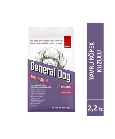 JAZZY General Dog Puppy Food Lamb 2.2 Kg