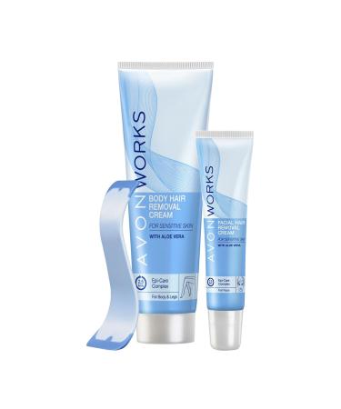 Elioure Works Sensitive Skin Body Hair Remover 100 ml + Face Hair Remover 15 ml