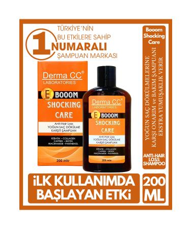 Derma CC LABORATORIES Booom Shocking Intensive Anti-Hair Loss Shampoo 200 Ml