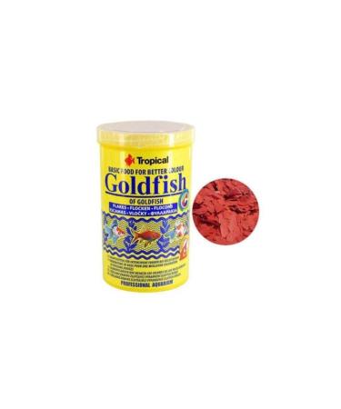 Tropical Goldfish Flake Coloring Fish Food for Goldfish 1000 ml 200 gr