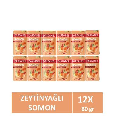 Dardanel Salmon in Olive Oil Bag 80 gr x 12 Pieces