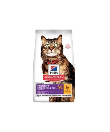 Hill's SCIENCE PLAN Adult Cat Food Chicken for Stomach and Skin Sensitivity 1.5 kg