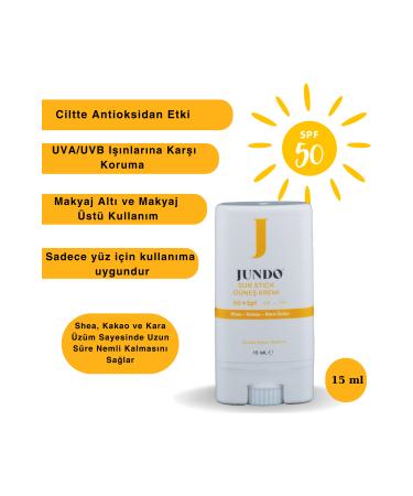 JUNDO 50+ SPF Sun Stick Cream