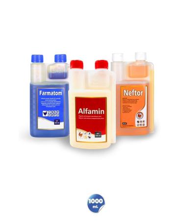 Munich Vet 3-Piece 1 Liter Set Farmatom 1 Liter Alfamin 1 Liter - Neftor 1 Liter - Buy Online on GoSupps.com